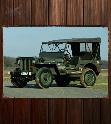 Металлическая табличка Willys MB Jeep